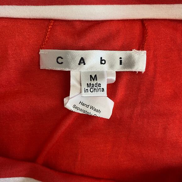 CAbi Blaine Striped Tube Top Size Medium‎ Red and White 709 Nautical - Picture 2 of 6